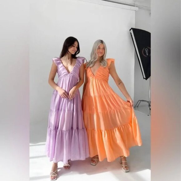 Grey Bandit Getaway Dress in Orange - Picture 1 of 16